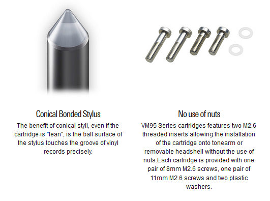 Audio Technica AT-VM95C Moving Magnet Cartridge
