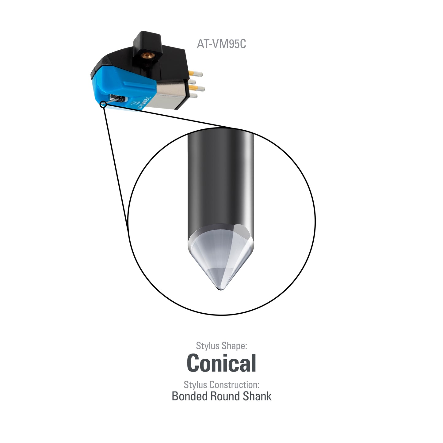 Audio Technica AT-VM95C Moving Magnet Cartridge