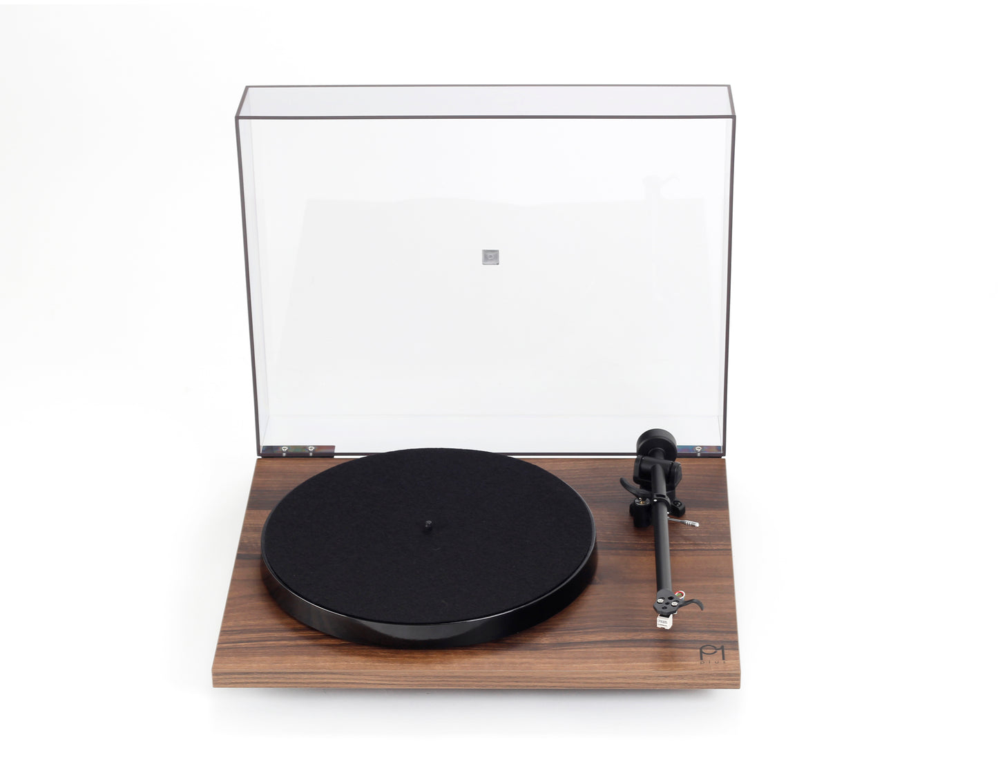 Product image for a Rega Planar 1 Plus turntable in Walnut finish