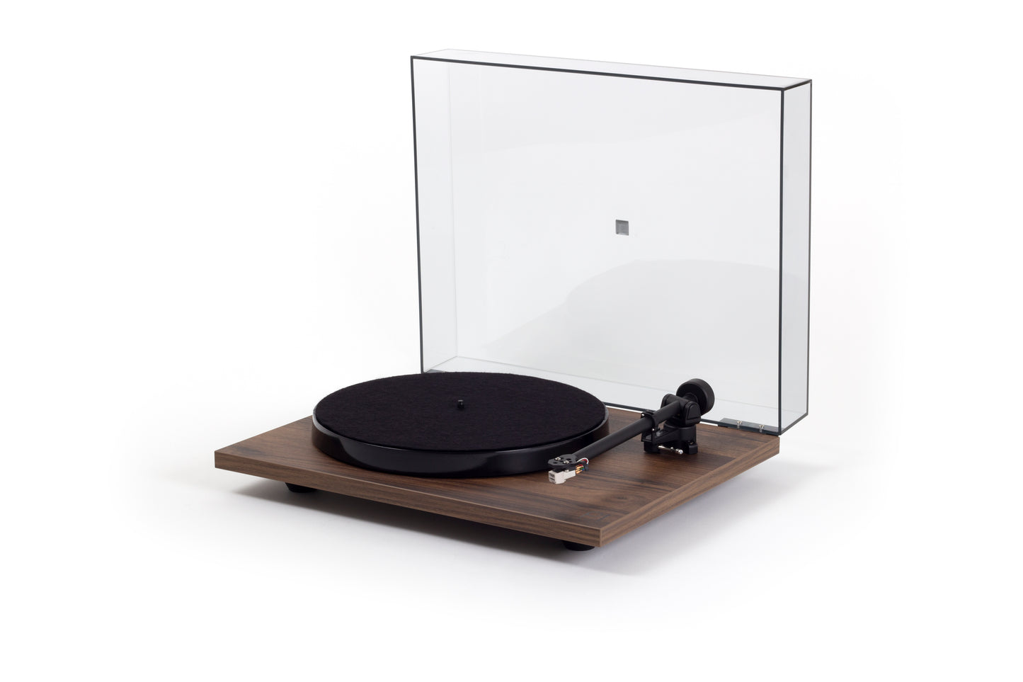 Product image for a Rega Planar 1 Plus turntable in Walnut finish