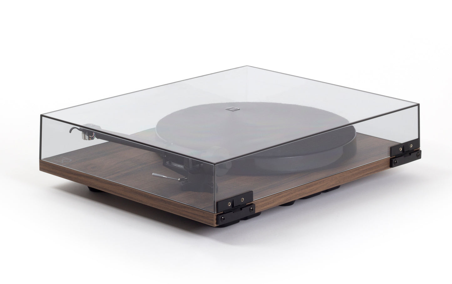 Product image for a Rega Planar 1 Plus turntable in Walnut finish