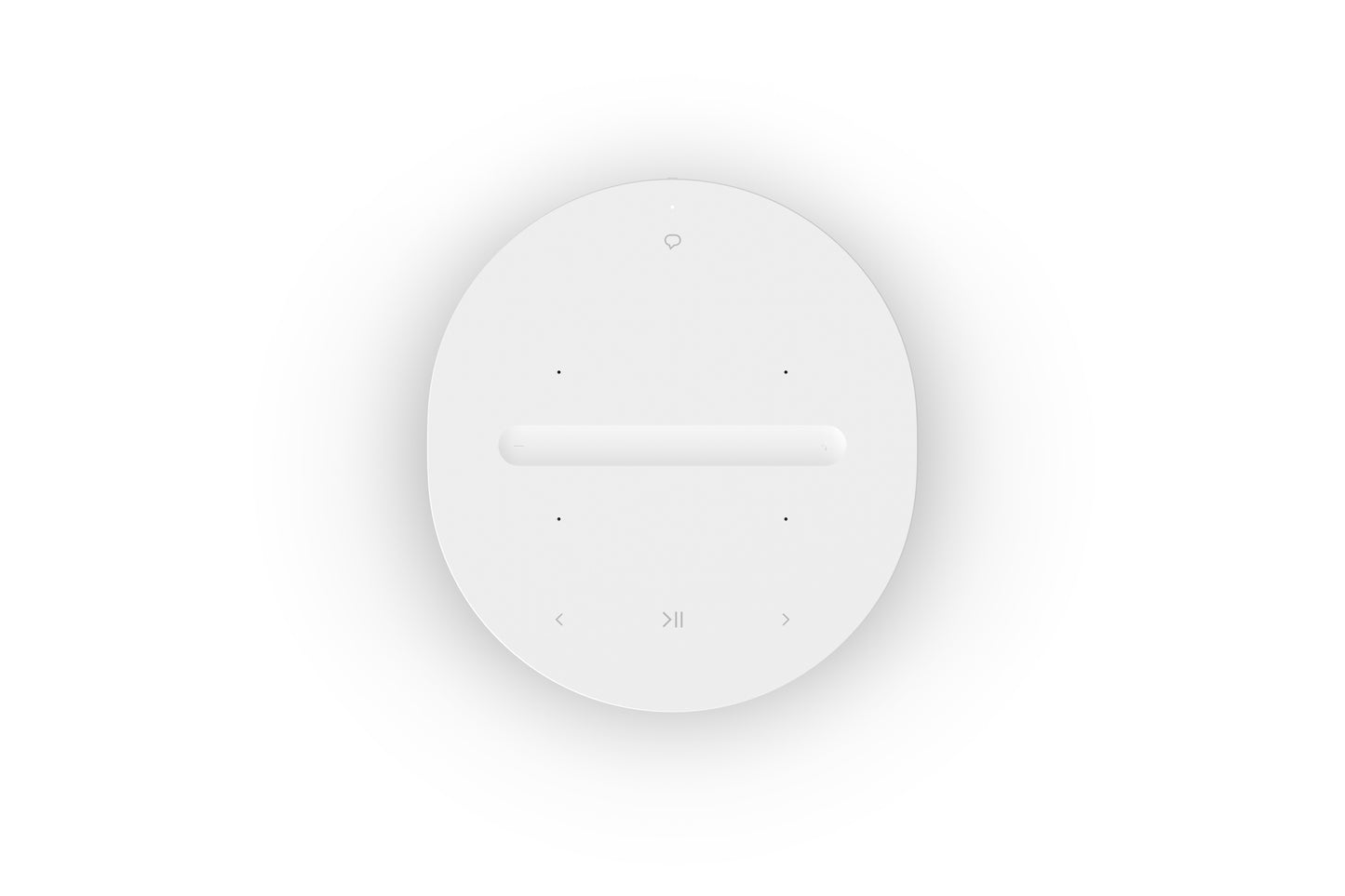 Product image of the top panel of a Sonos Era 100 in white