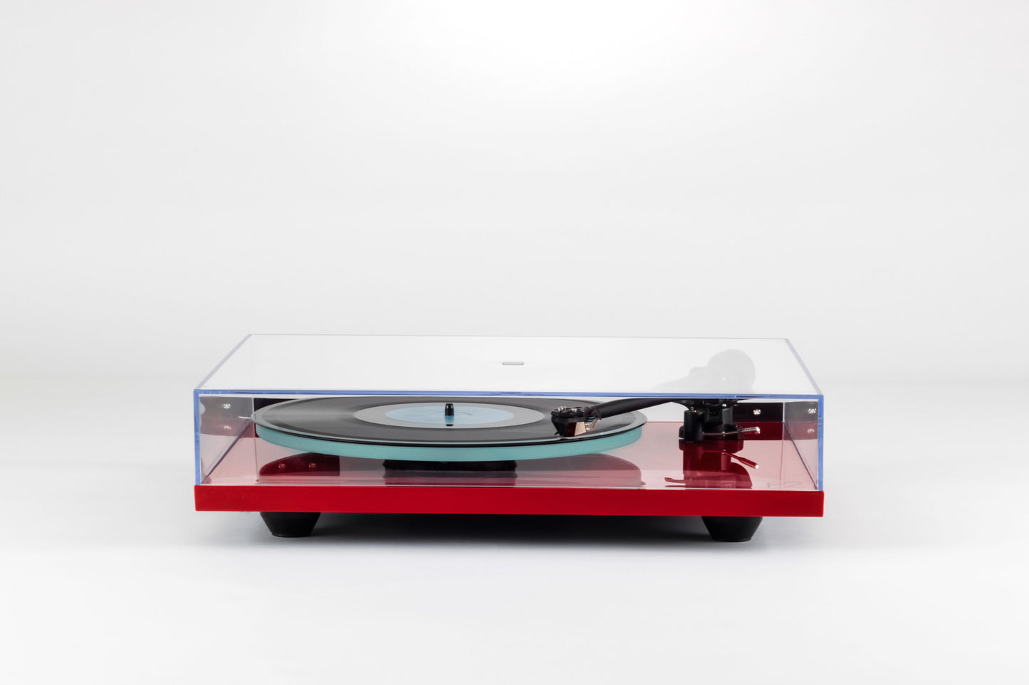 Product image for a Rega Planar 2 turntable in Gloss Red finish