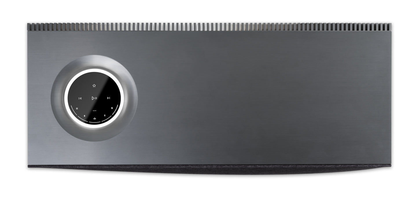 Product image of the top of a Naim Mu-So 2nd Generation Wireless Speaker.