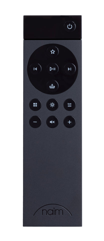 Product image of the remote of a Naim Mu-So 2nd Generation Wireless Speaker.