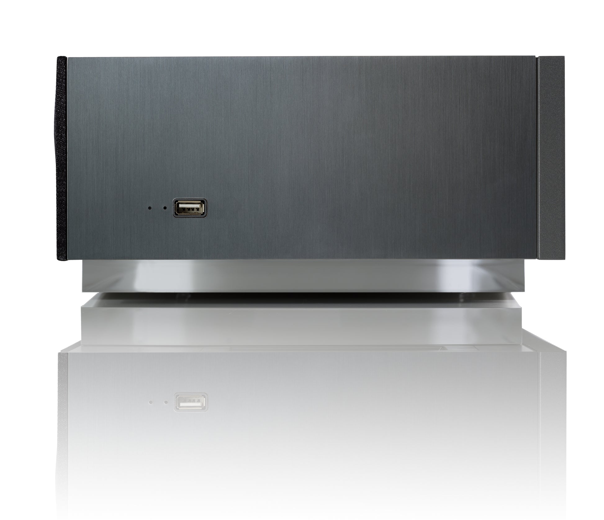 Product image of the side of a Naim Mu-So 2nd Generation Wireless Speaker.