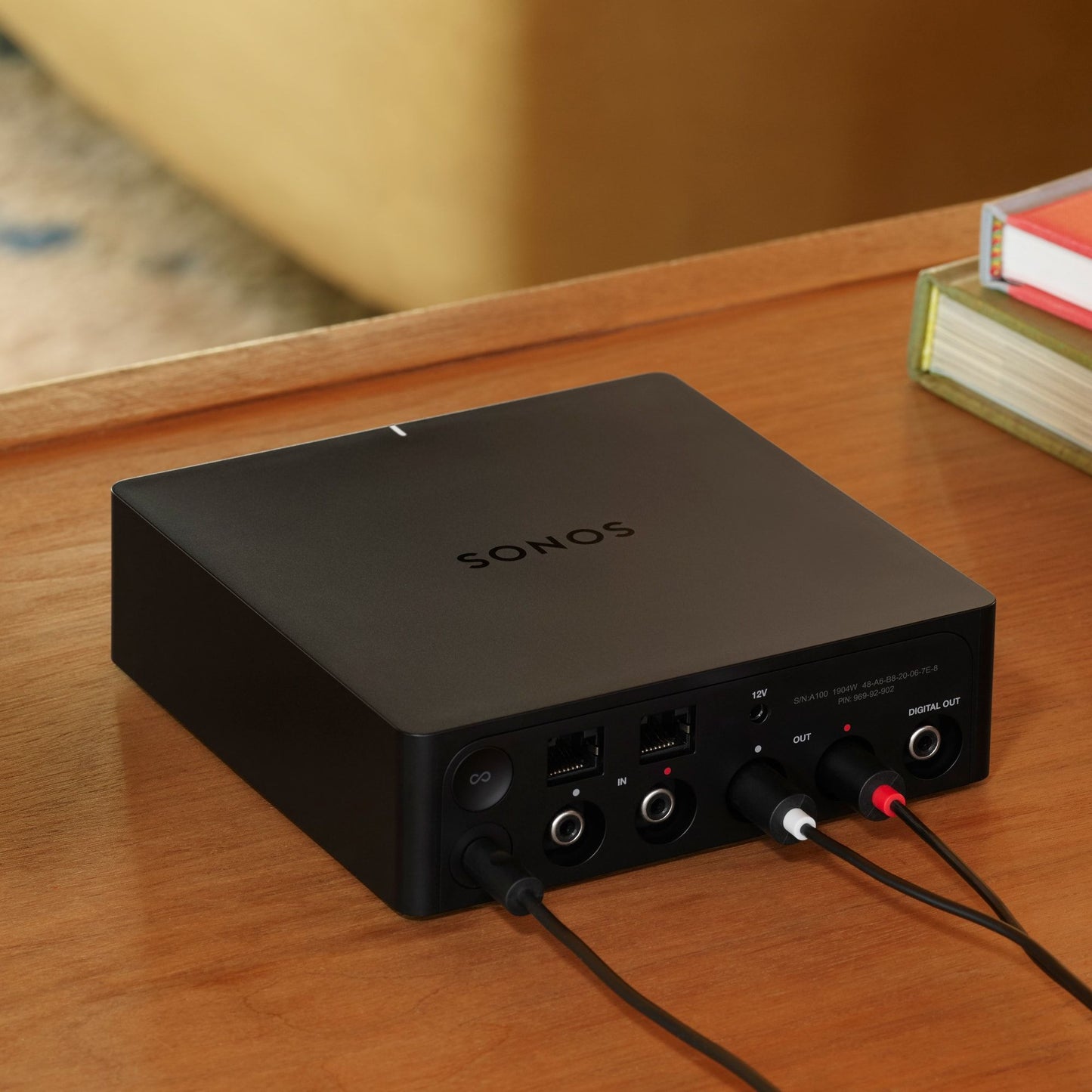 Lifestyle image of a Sonos Port Music Streamer.