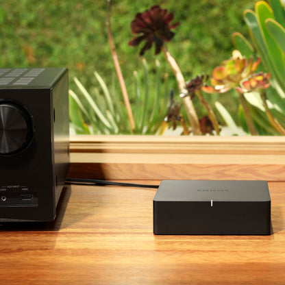 Lifestyle image of a Sonos Port Music Streamer.