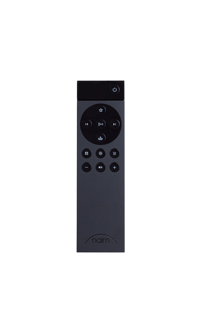Product image of a Naim Mu-so 2nd generation remote control.