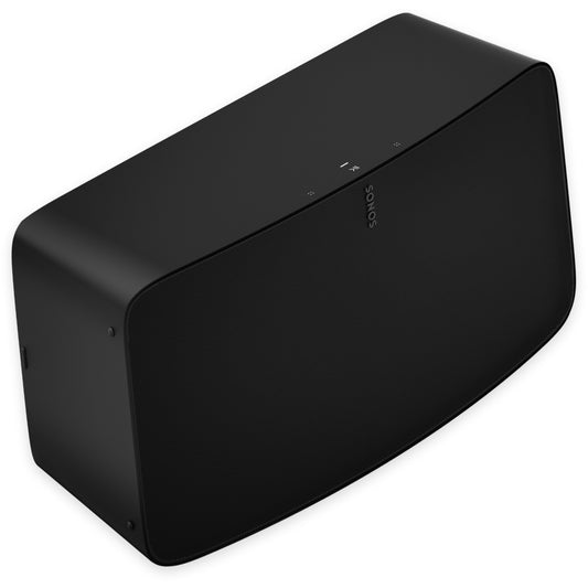 Product image of a Sonos Five wireless speaker in Black.