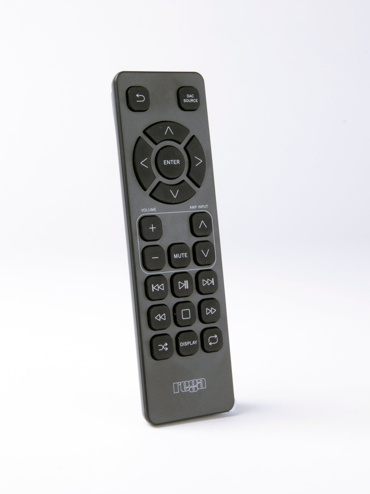 Product image of the remote to control the Rega io Integrated Amplifier.