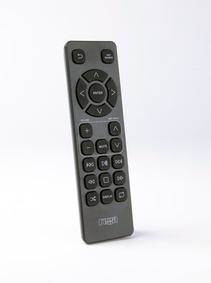 Product image of the remote to control the Rega io Integrated Amplifier.