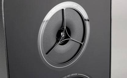 Product image for a Rega Kyte speaker highlighting the tweeter.