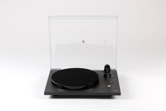 Product image for a Rega Planar 1 Plus turntable in Matt Black finish