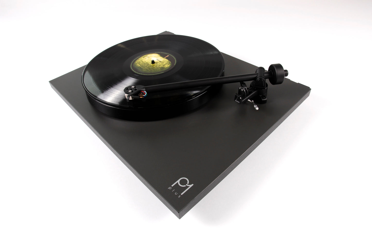 Product image for a Rega Planar 1 Plus turntable in Matt Black finish
