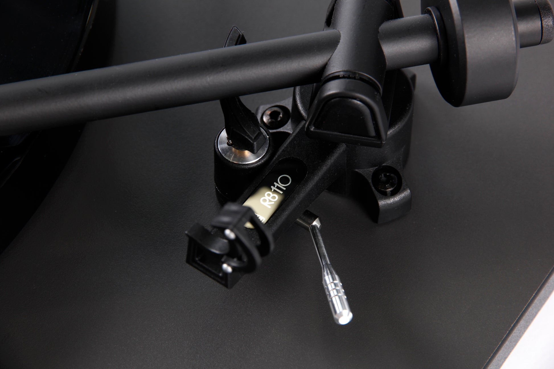 Product image for a Rega Planar 1 Plus turntable in Matt Black finish