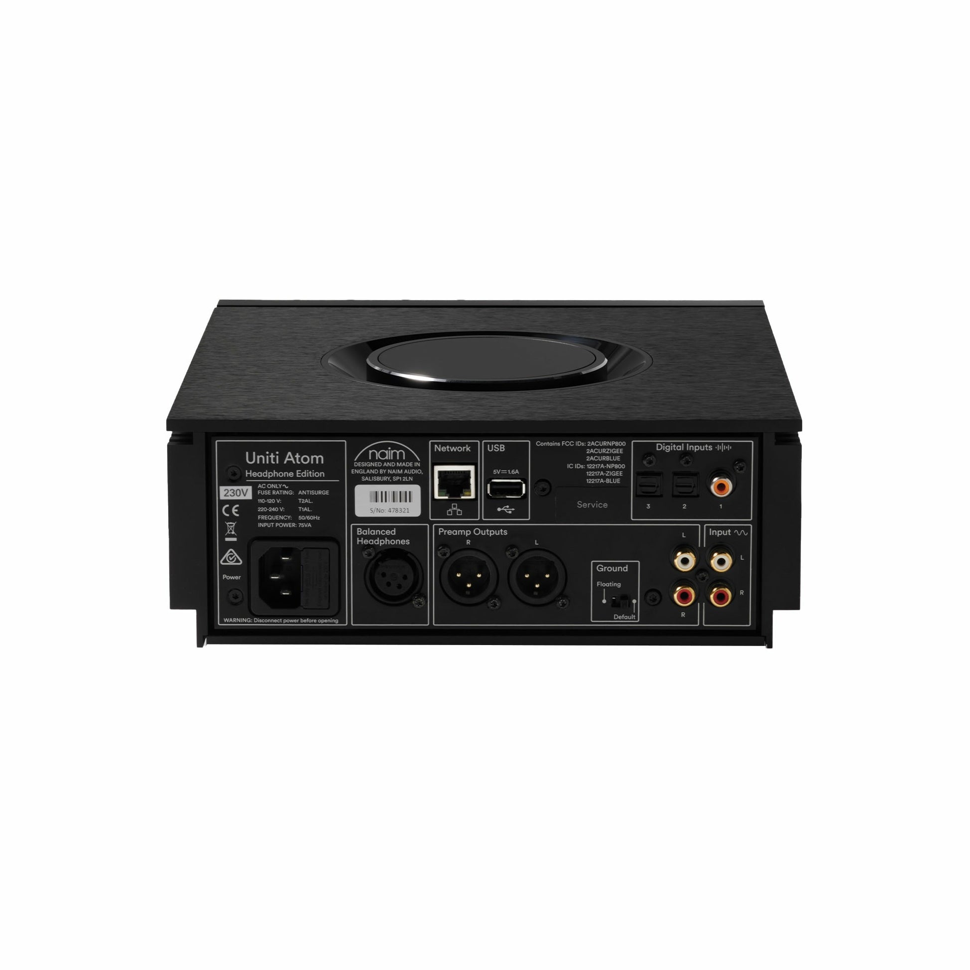 Product Image of a Naim Uniti Atom Headphone Edition All-In-One headhone amplifier.