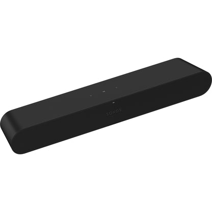 Product image of a Sonos Ray Soundbar in black.