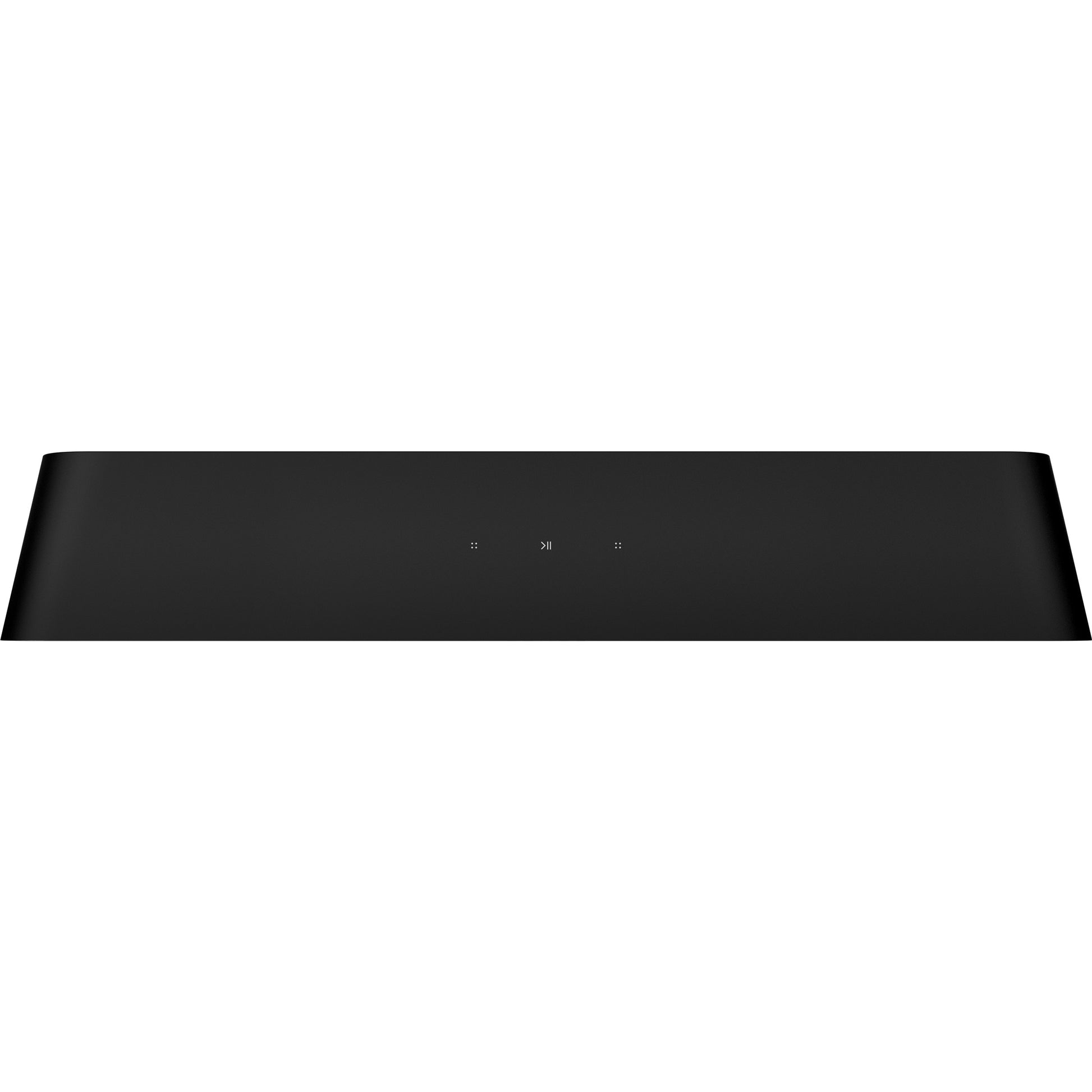 Product image of the top of a Sonos Ray Soundbar in black.