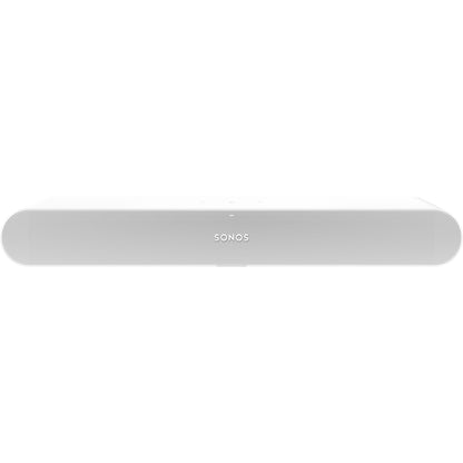 Product image of a Sonos Ray Soundbar in white.