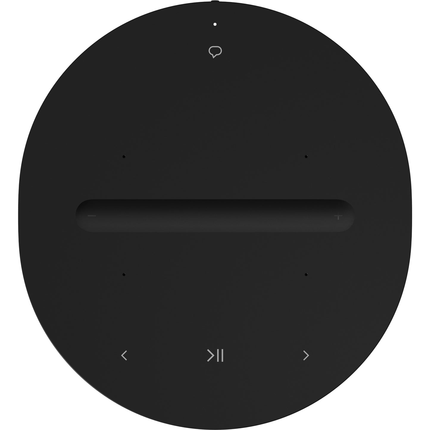 Product image of the top panel of a Sonos Era 100 Wireless Speaker in black