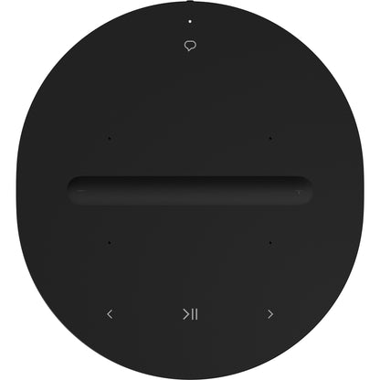 Product image of the top panel of a Sonos Era 100 Wireless Speaker in black