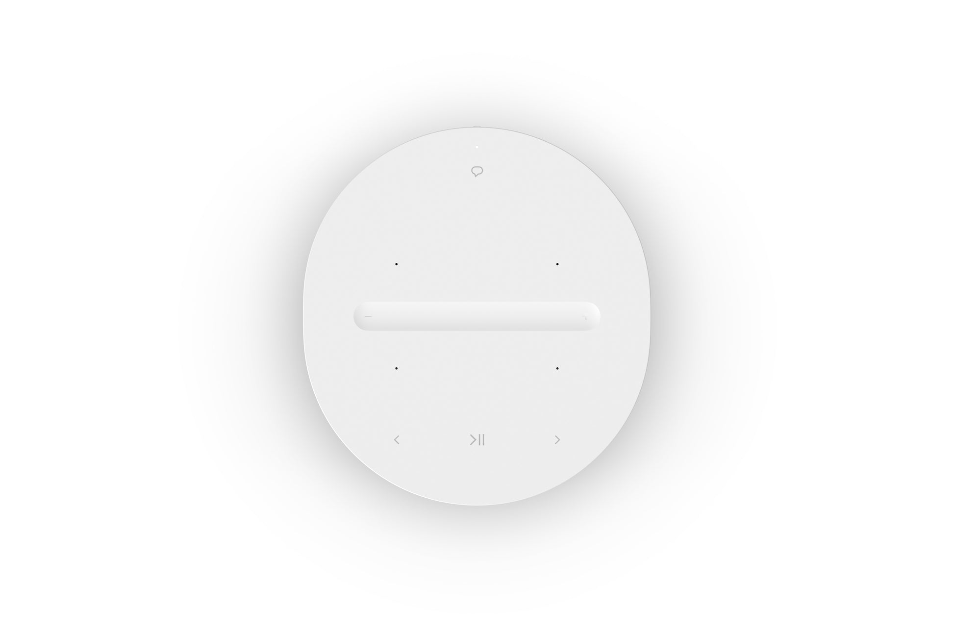 Product image of the top panel of a Sonos Era 100 in white