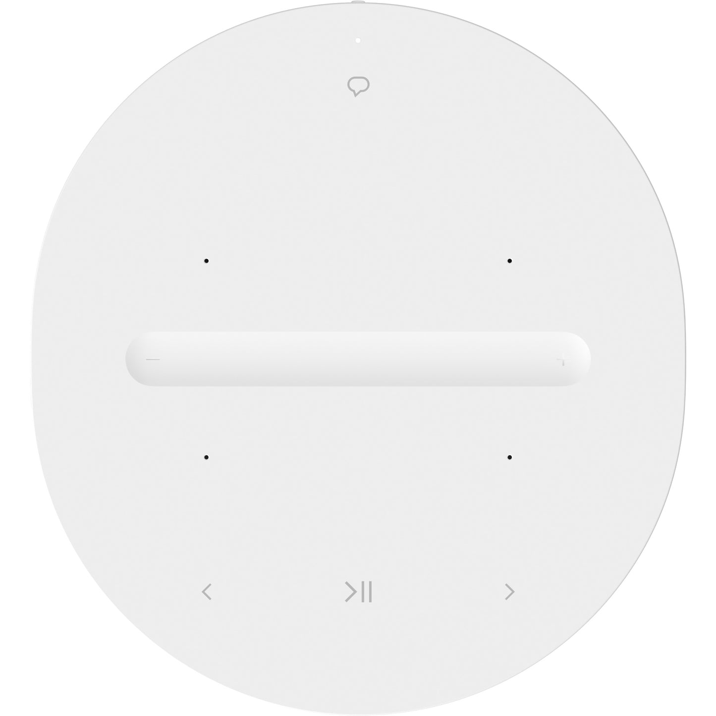Product image of the top of a Sonos Era 100 Wireless Speaker in white