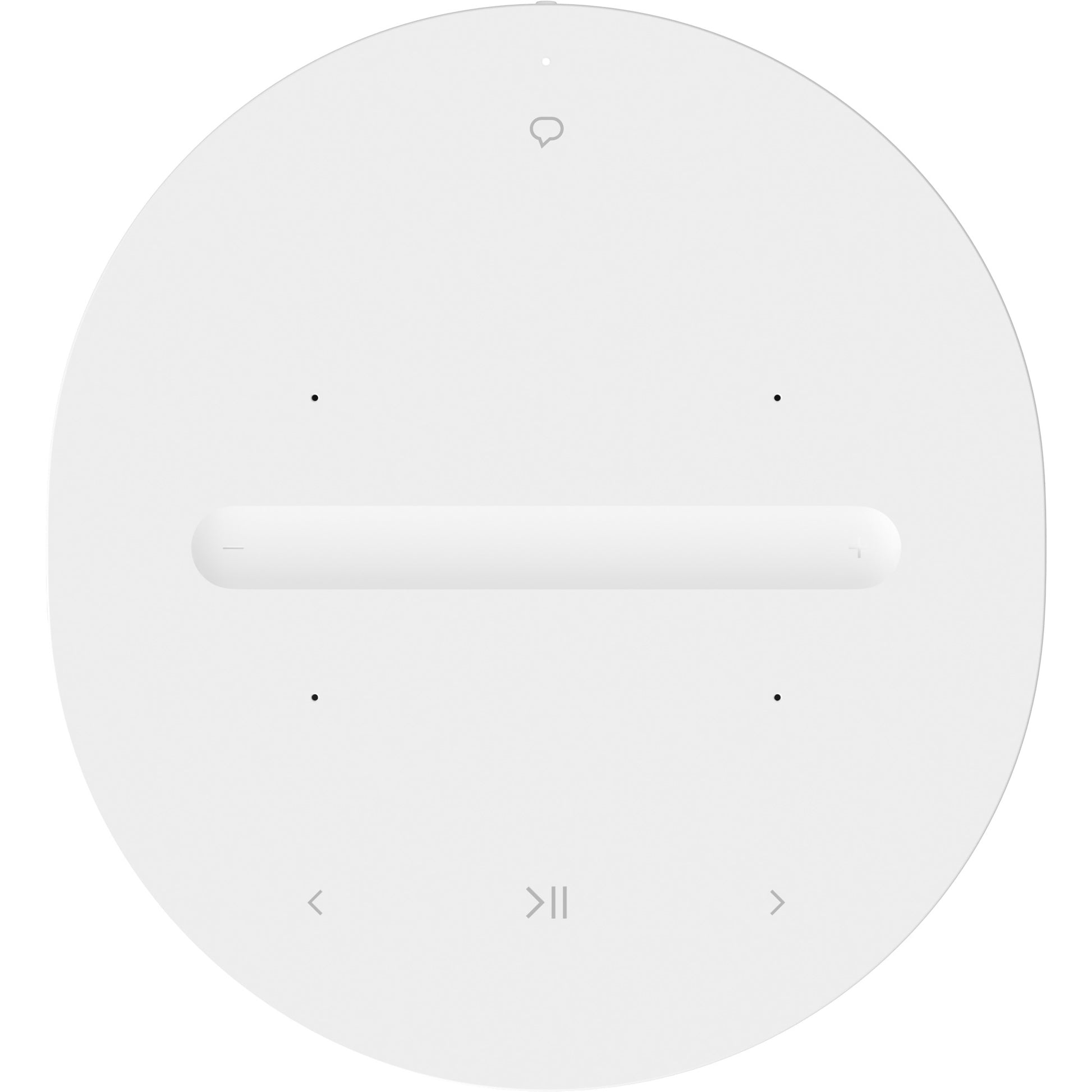Product image of the top of a Sonos Era 100 Wireless Speaker in white