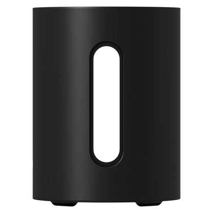 Product image of a Sonos Sub Mini Wireless Subwoofer in Black.