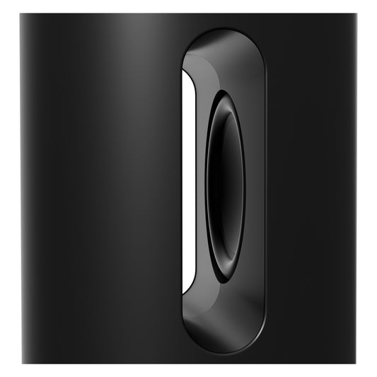 Product image of a Sonos Sub Mini Wireless Subwoofer in Black.