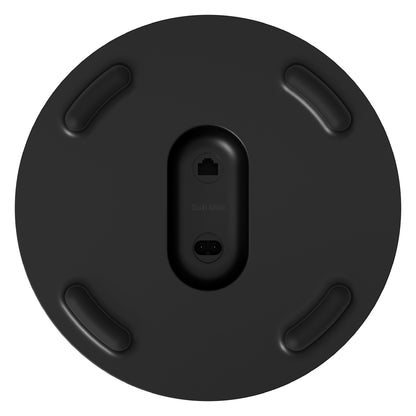 Product image of a Sonos Sub Mini Wireless Subwoofer in Black.