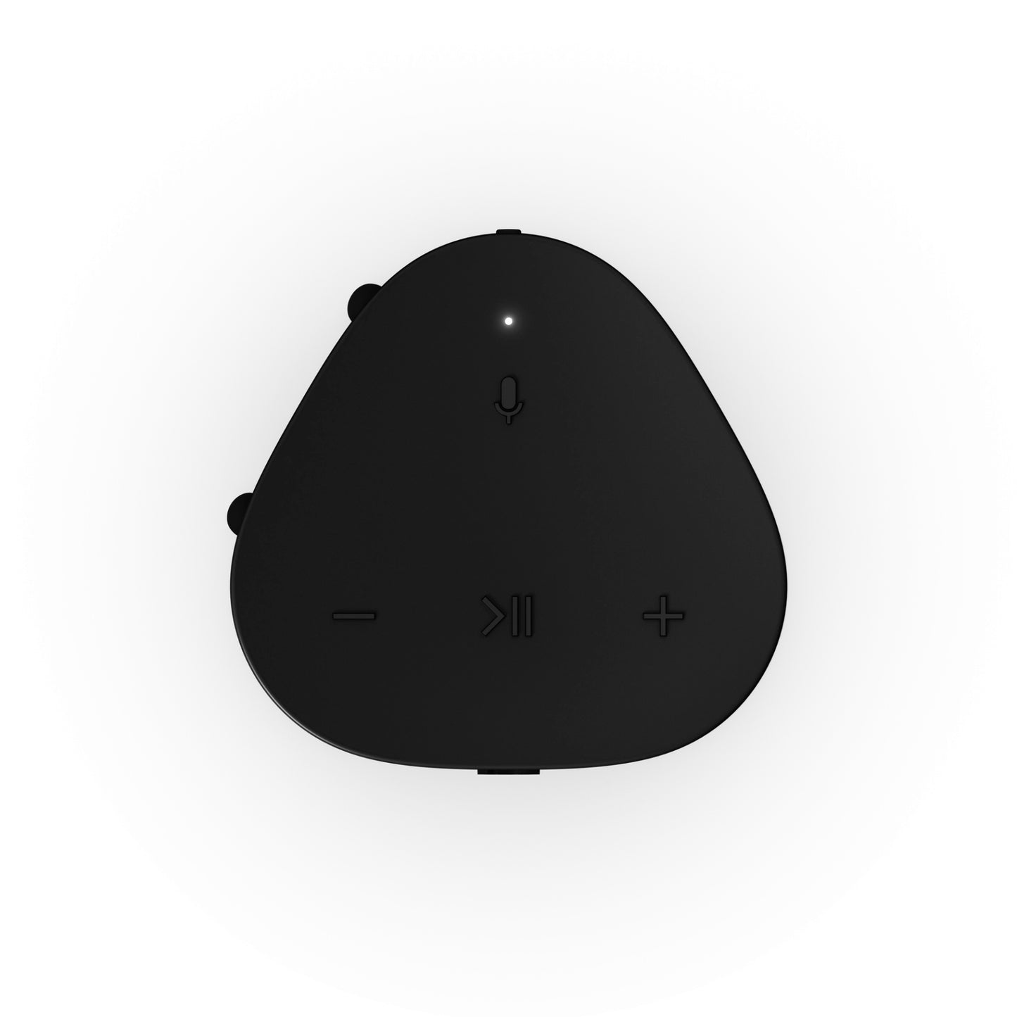 Product image of the top panel of a Sonos Roam portable speaker in black.