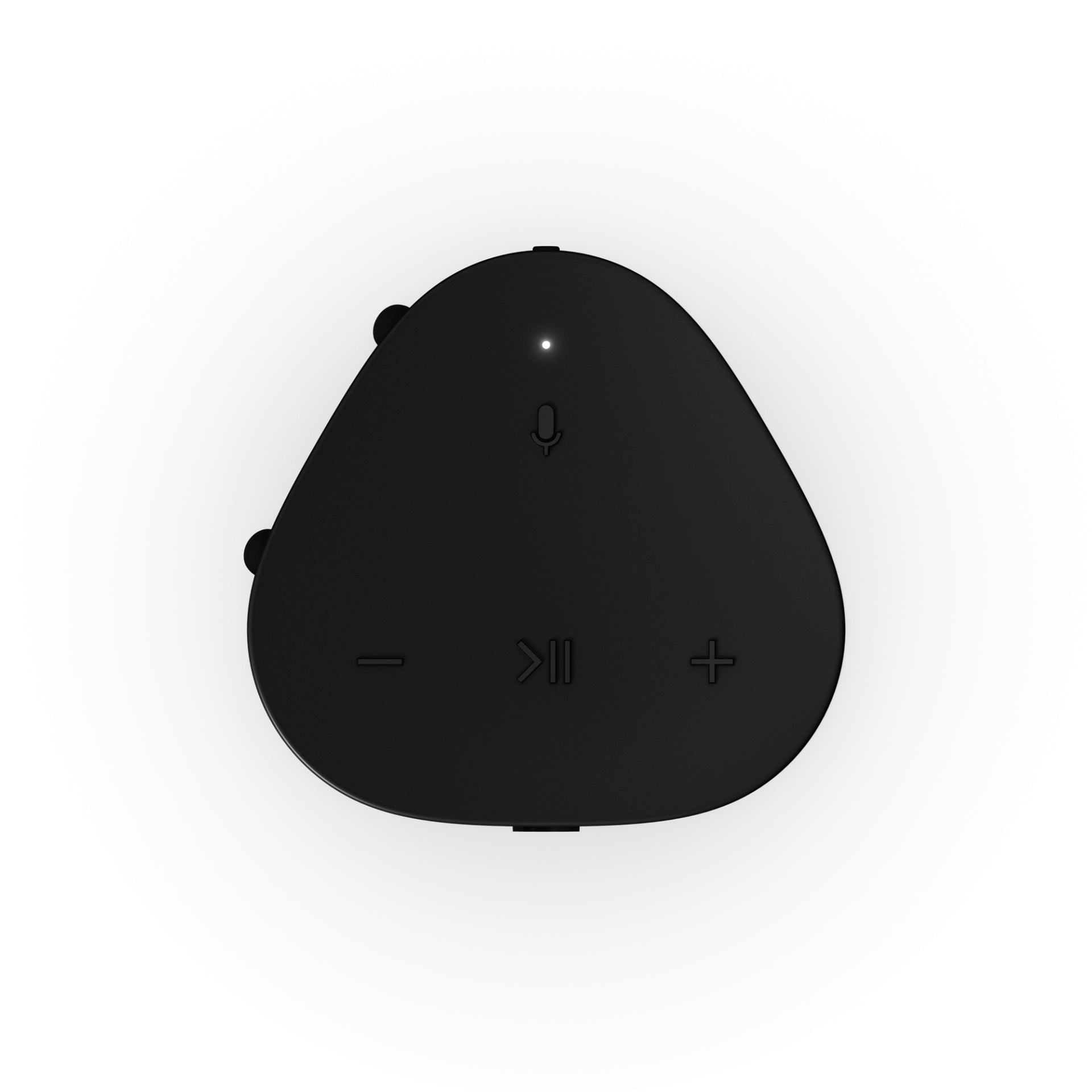 Product image of the top panel of a Sonos Roam portable speaker in black.