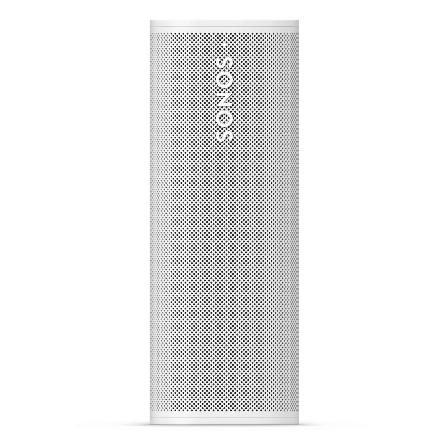 Product image of a Sonos Roam portable speaker in white.