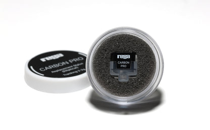 Product image of a Rega Carbon Pro Stylus in its packaging.