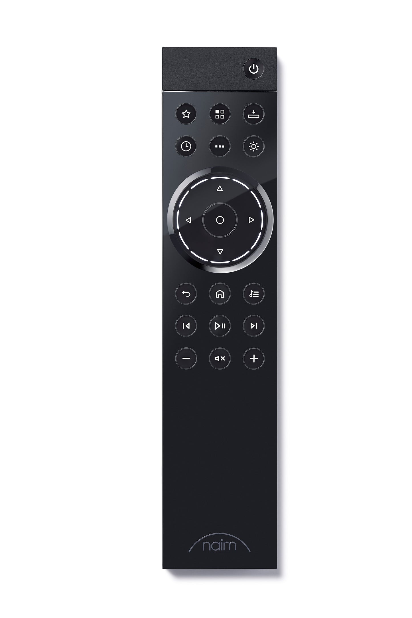Product image of a remote for a Naim Uniti Atom.
