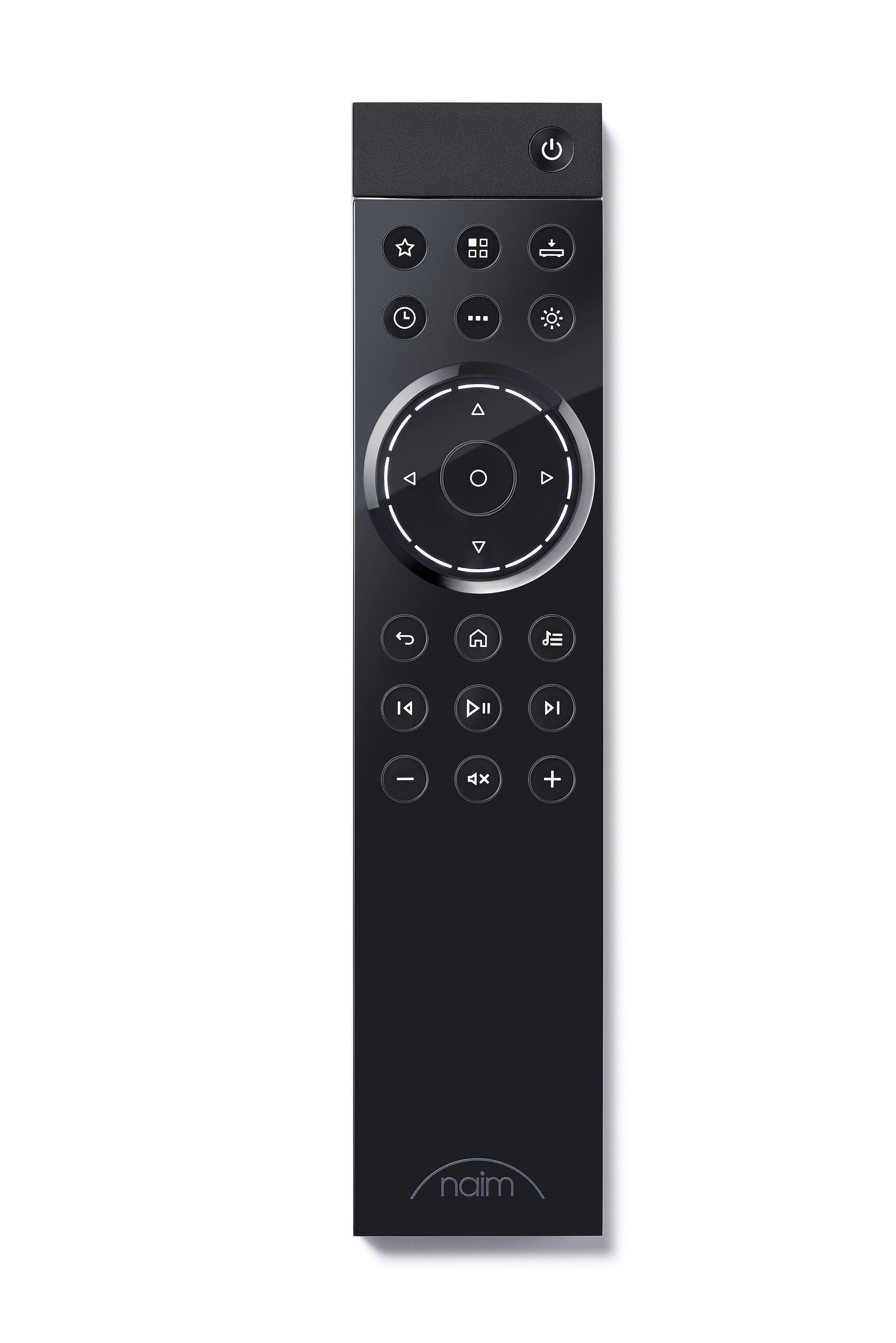 Product image of a remote for a Naim Uniti Atom.